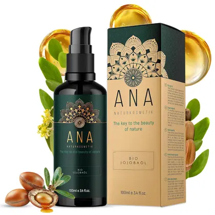 ANA Bio-Jojobaöl 100 ml mit Vitamin E, kaltgepresst