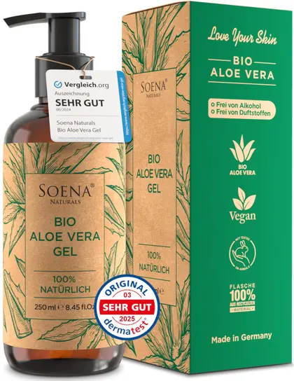 Bio-Aloe-Vera-Gel für Gesicht und Körper