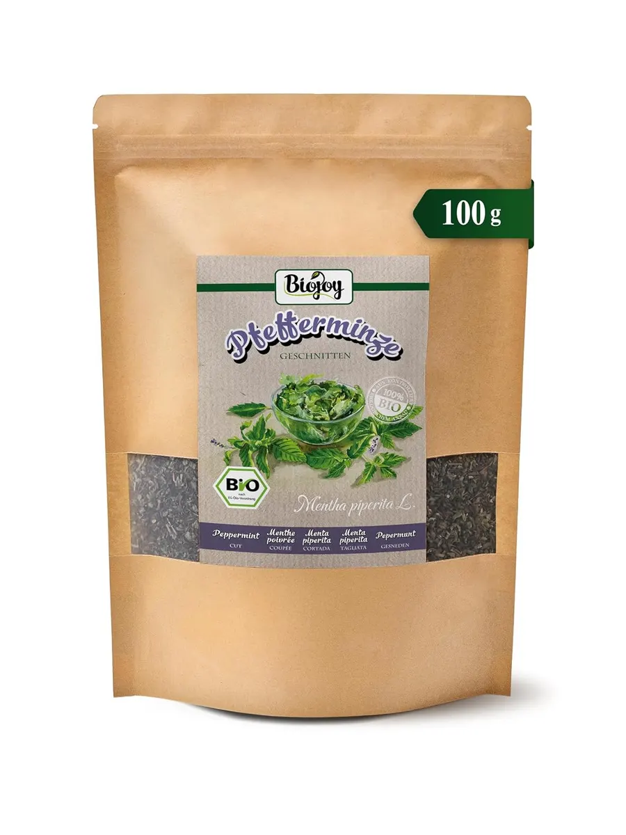 Biojoy Bio-Pfefferminzblätter getrocknet, 100 g