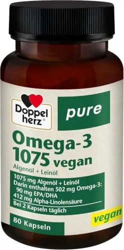 Doppelherz pure Omega-3 vegan aus Algen- und Leinöl