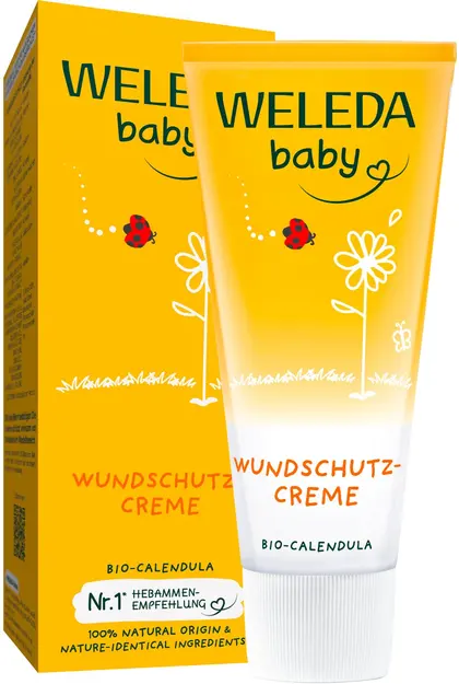 Natürliche Baby-Wundschutzcreme für den Windelbereich