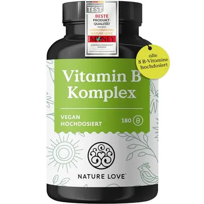 Nature Love Vitamin-B-Komplex, 180 Kapseln