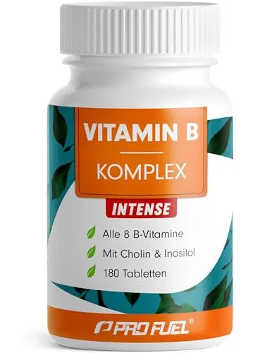 ProFuel Vitamin-B-Komplex, 180 Tabletten, alle acht B-Vitamine