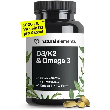 Vitamin D3 + K2 Depot, 180 Tabletten — mit K2VITAL