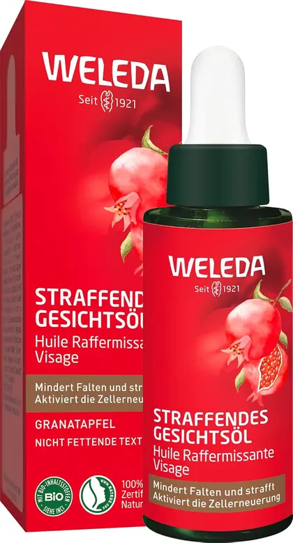 Weleda straffendes Gesichtsöl 30 ml mit Granatapfel und Arganöl